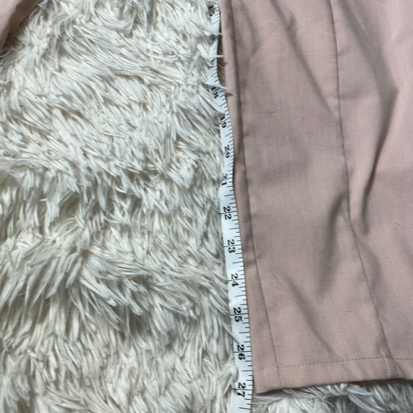 New 1.STATE Women’s High-Waisted Tie Front Pleated Trousers | Size 10 | Pink - Picture 12 of 14